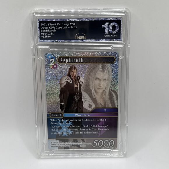 Sephiroth Foil - 14-123C - Final Fantasy TCG VII Remake Graded 10 Gem Mint Card - Picture 1 of 2